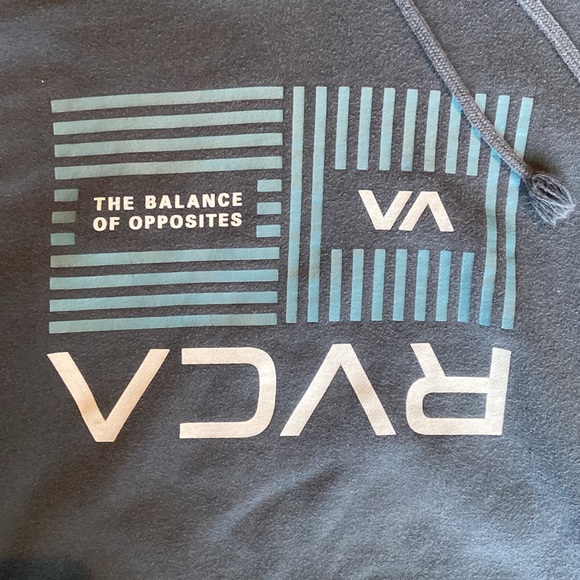 Large Blue RVCA hoodie - Picture 3 of 4